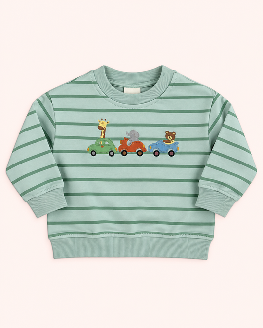 Stripped Animals Sweatshirt